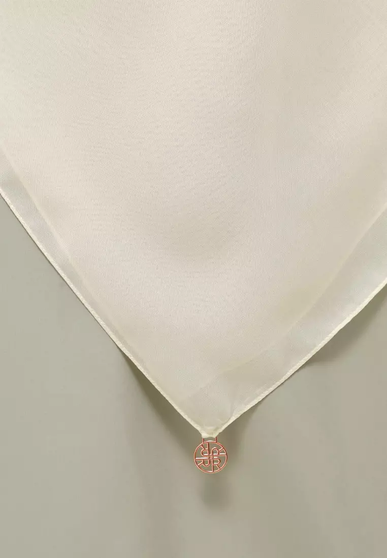 Ria Miranda Broken White Rarina Scarf