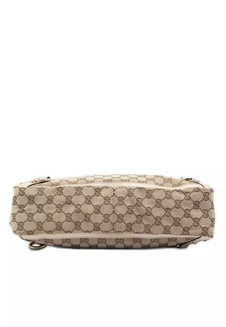 Pre-Loved Gucci Gg Canvas Abbey D Ring Tote