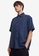 URBAN REVIVO blue Short Sleeve Shirt 6E2C0AA05EA62FGS_1