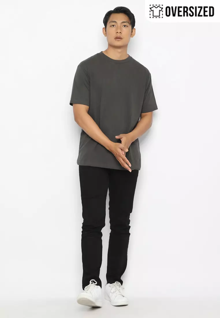 RBJ T-Shirt Cotton Polos Oversized Pria 2079030001