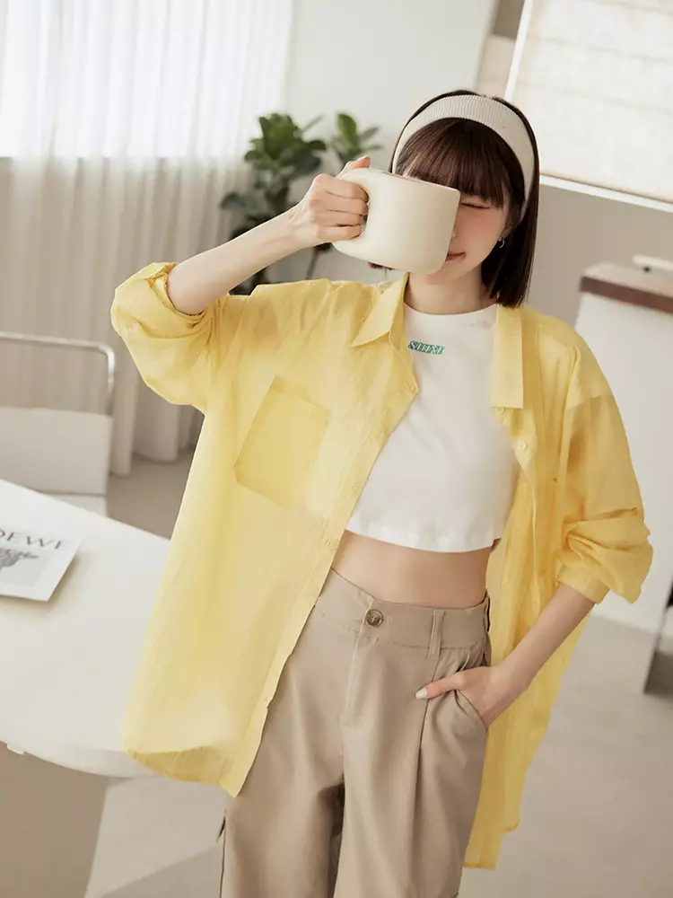Cooling Ultra-Light Button-Down Shirt [AB19408]