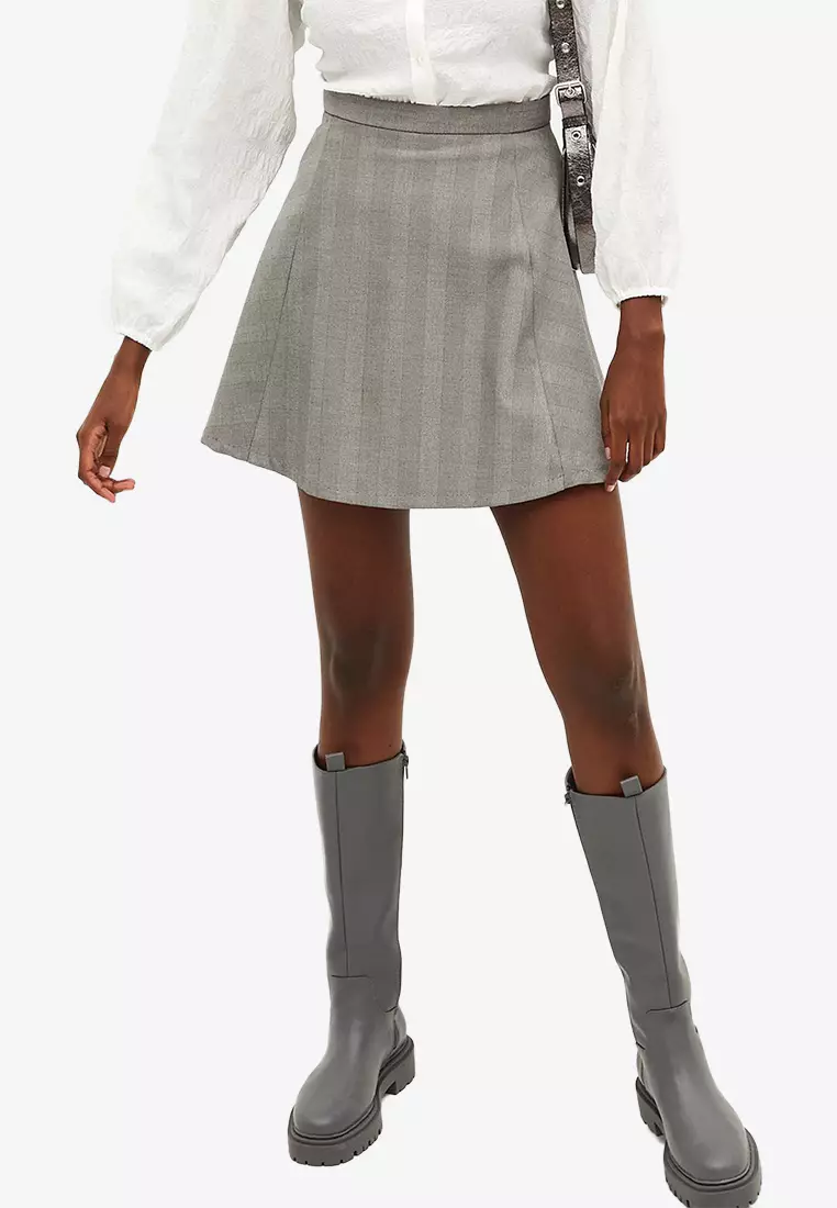 Buy Monki Checkered a-Line Skirt Online