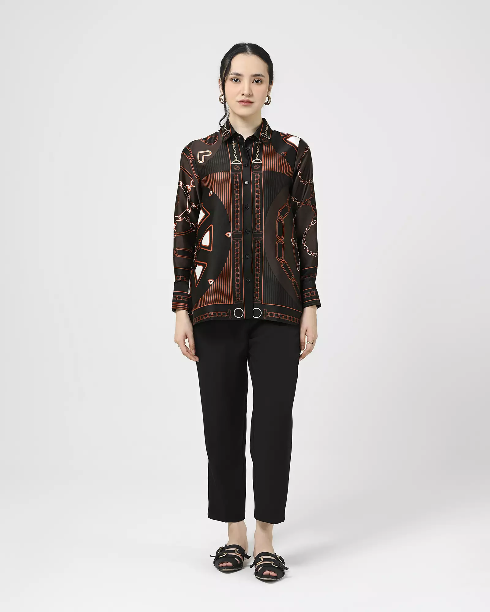 Geulis.id CHANISA SHIRT - Black