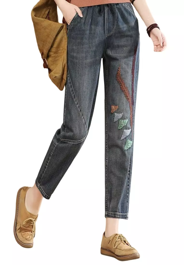 Elastic Waist Jeans