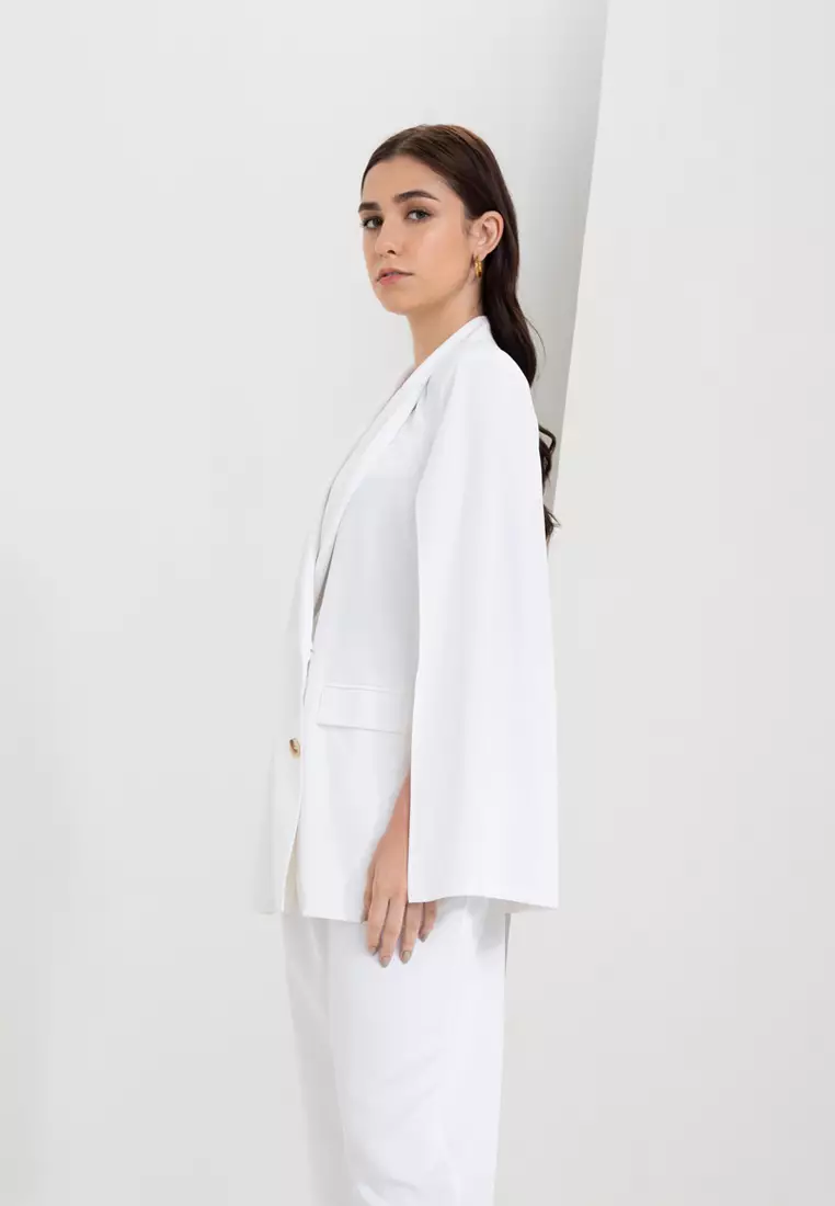 Buy Zalora Studios Cape Blazer 2024 Online ZALORA Singapore