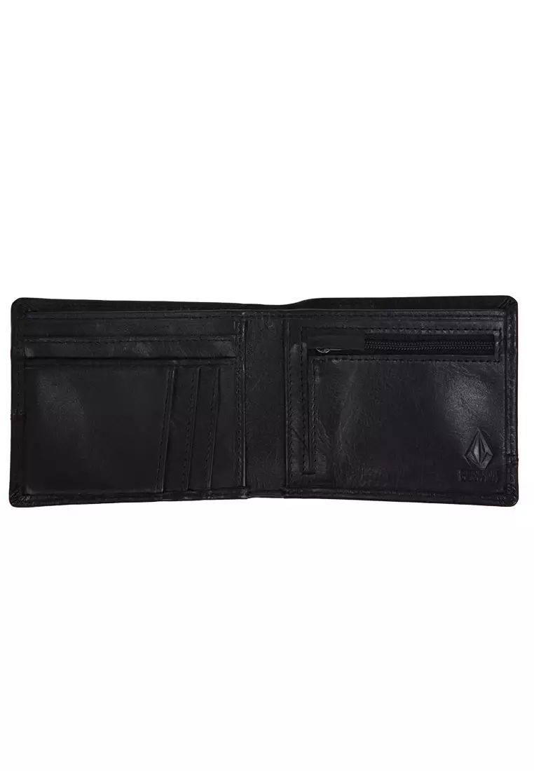 MLW SHIFTER STONE LEATHER WALLET BLACK