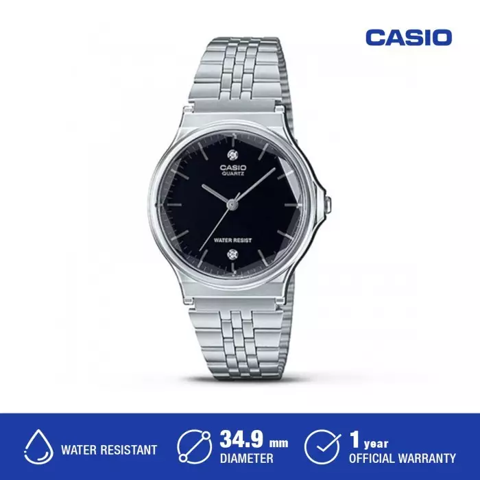 Casio MQ-1000D-1A2DF silver cewek
