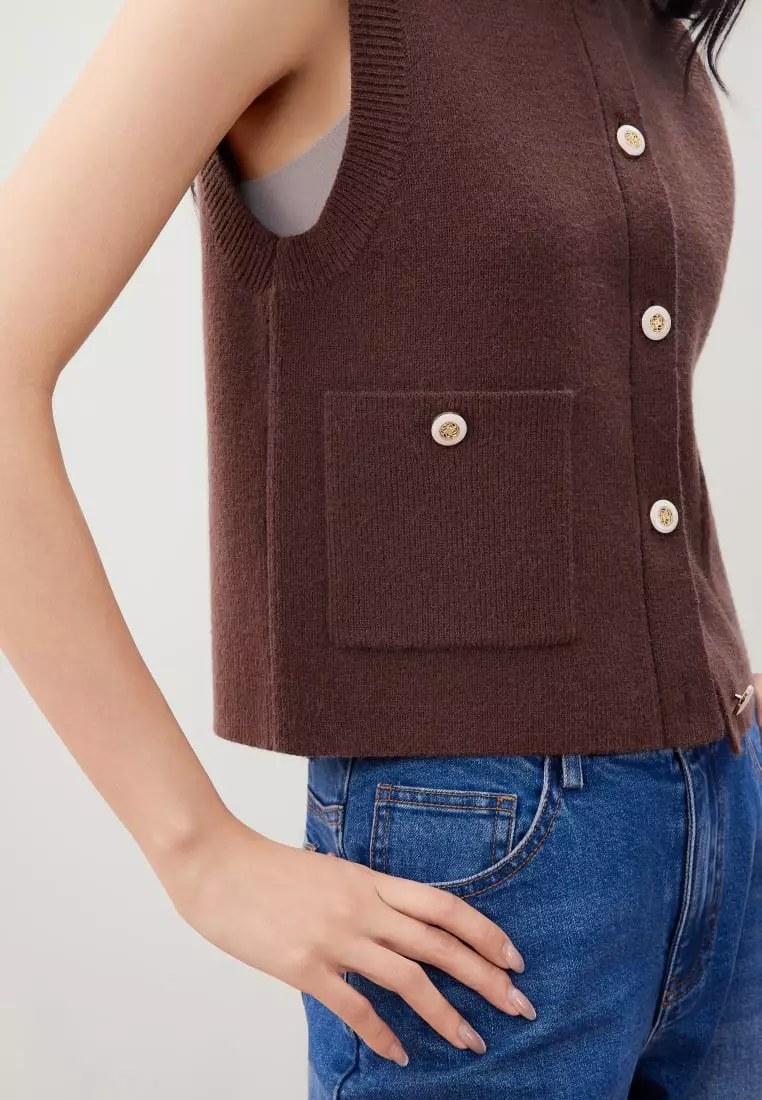 G2000 Pocket Detail Sweater Vest