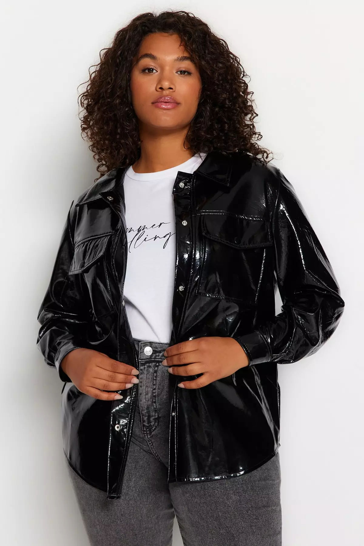 Plus size anorak coat 2025