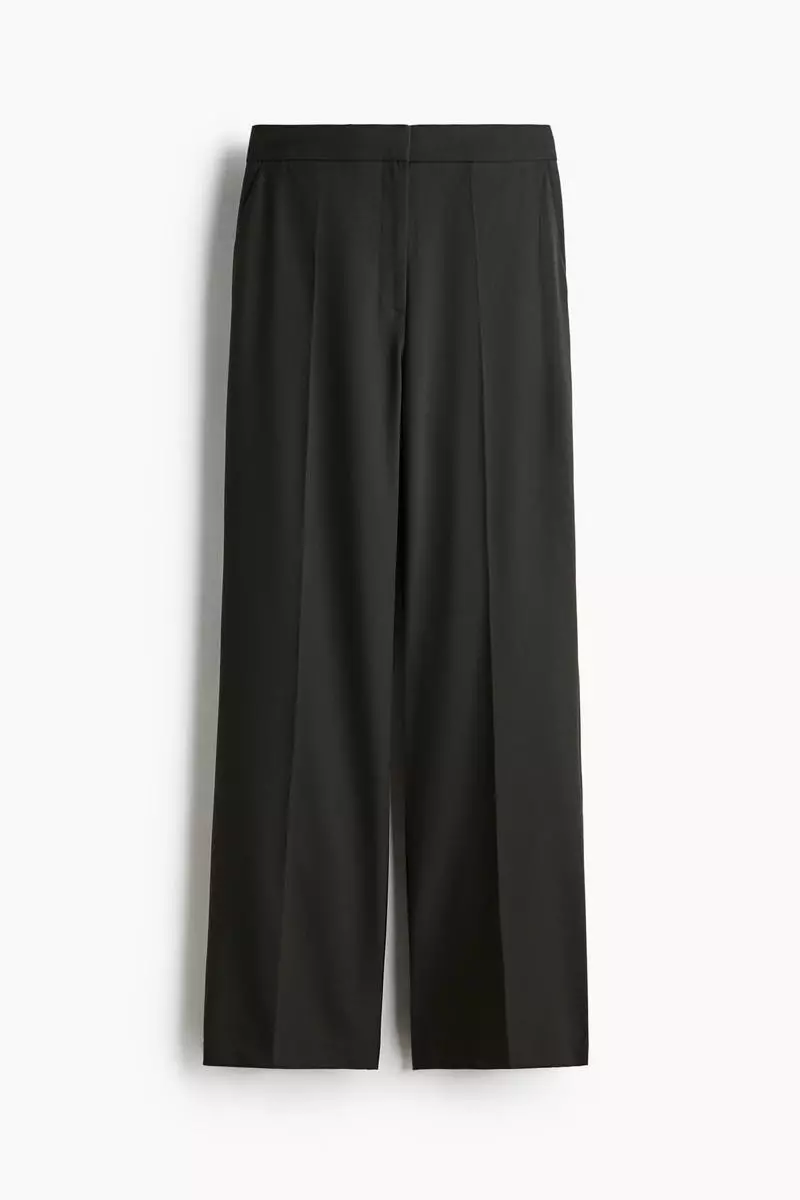 Straight crease-leg trousers