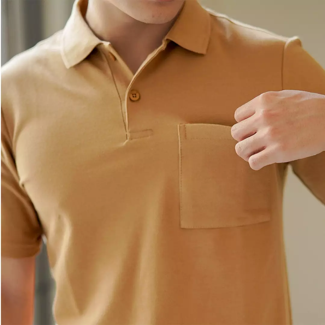 Kale PARKER DUSTY BROWN / Polo Shirt Reguler Fit / Kaos Polo Pria / Kaos Pria / Kaos Kerah