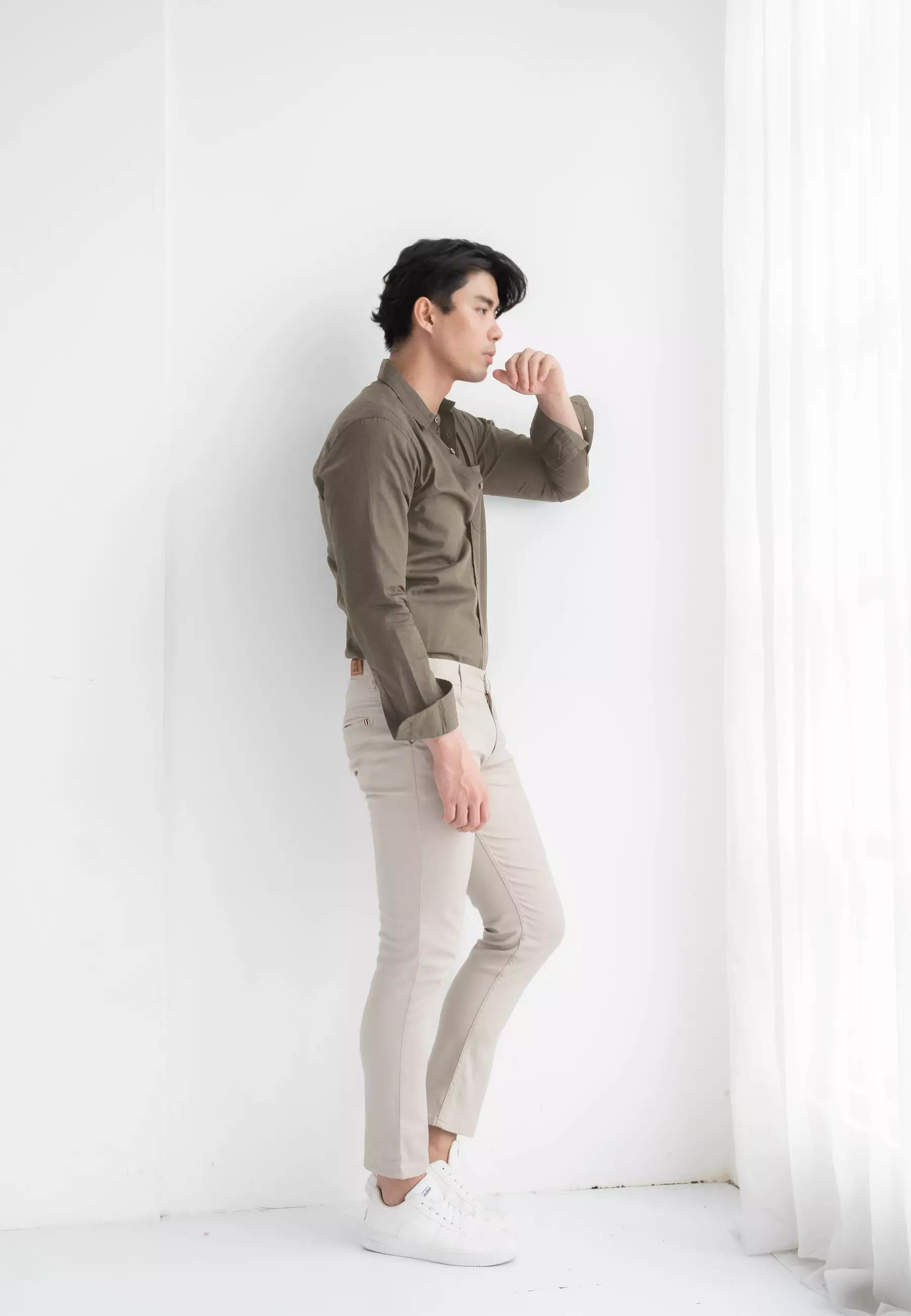 Kale Manley Brown / Kemeja Lengan Panjang