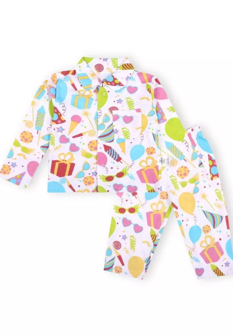Kids Pajama Set Combo of 2 - Pajama Party & Sweet Tropical