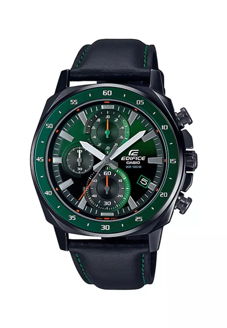 Buy EDIFICE Edifice Men s Chronograph Watch EFV 600CL 3AV Green