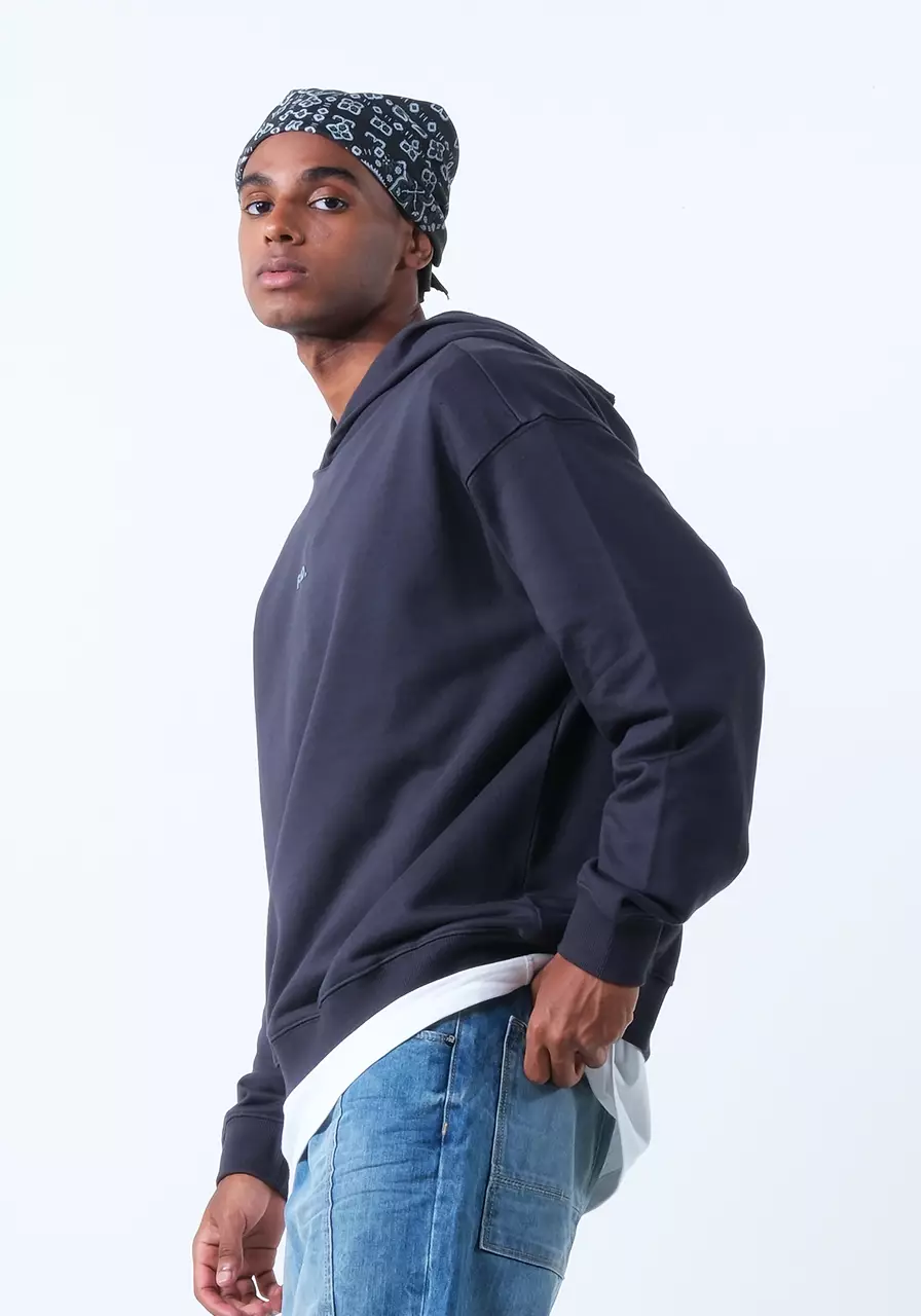 Sweater Hoodie Pria Zion Grey