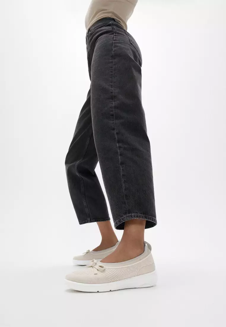 Super-q Bow Knit Ballerinas