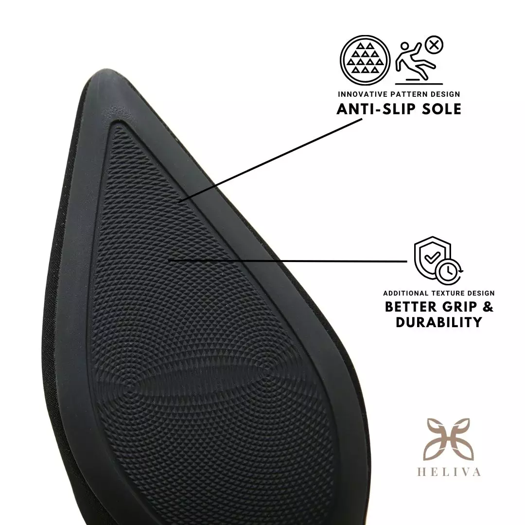 Heliva Lucia Women Heels Satin Glitter Sling Jewel Accessories