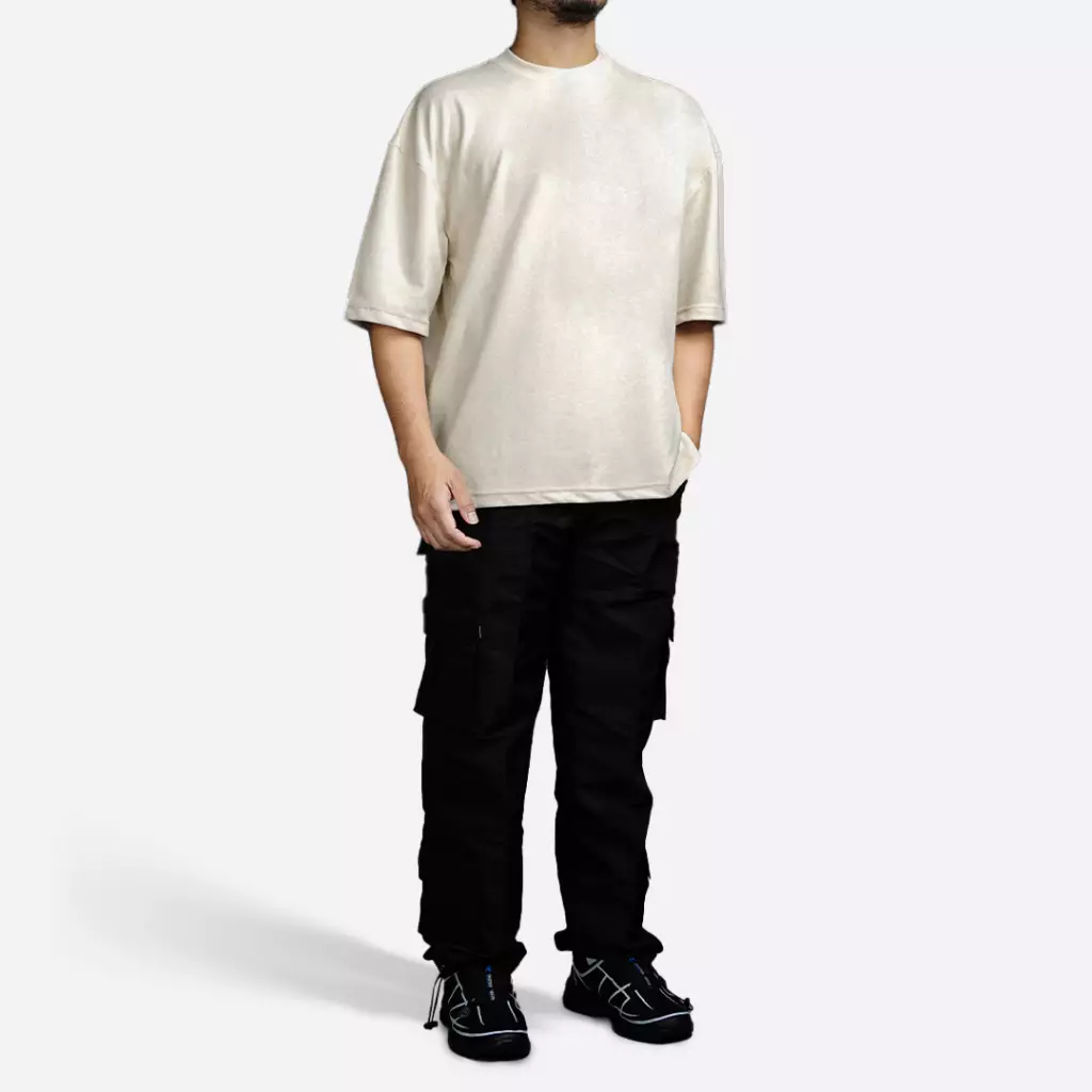 Gloaming Kaos Oversized Cotton  Danball 290 Gsm Cream