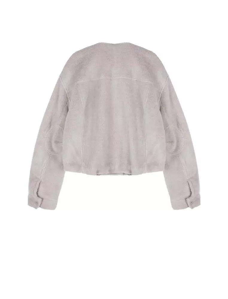 仿皮草寬鬆外套