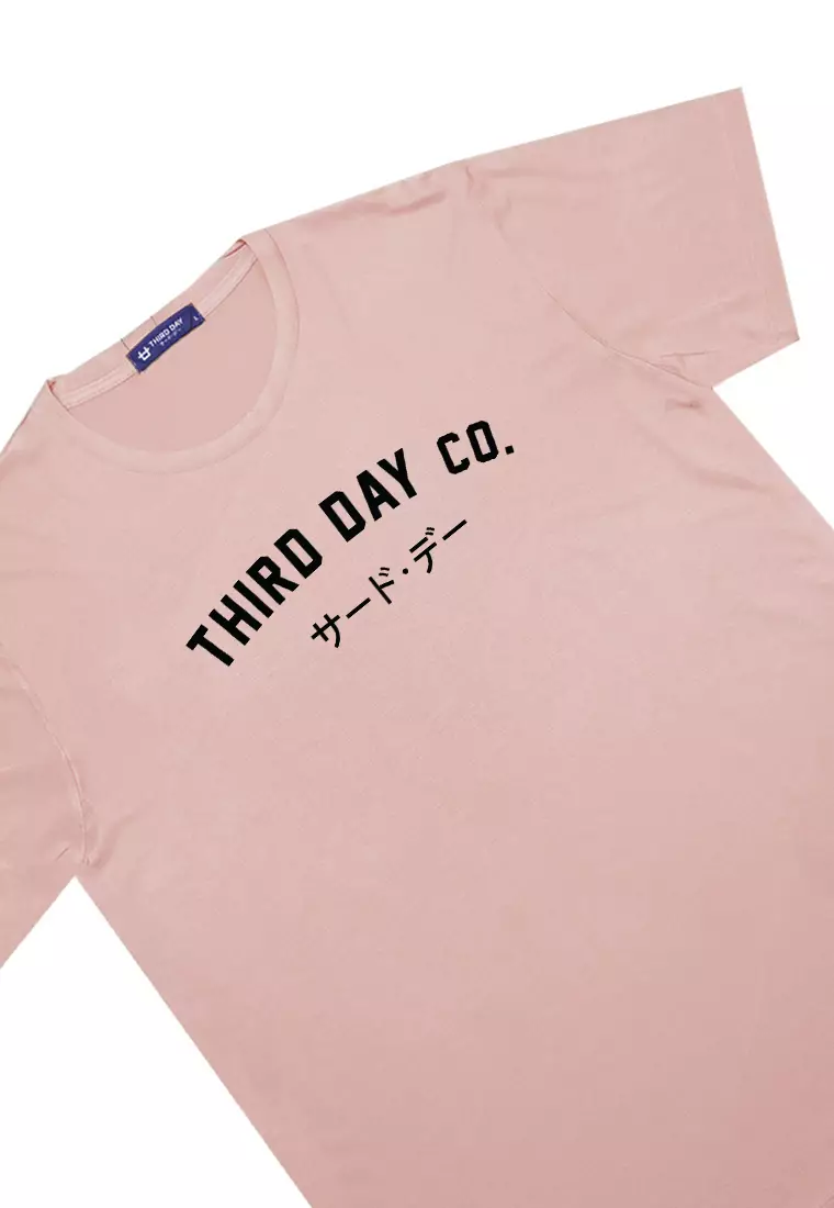 MTG89 thirdday kaos pria unisex tdco pink