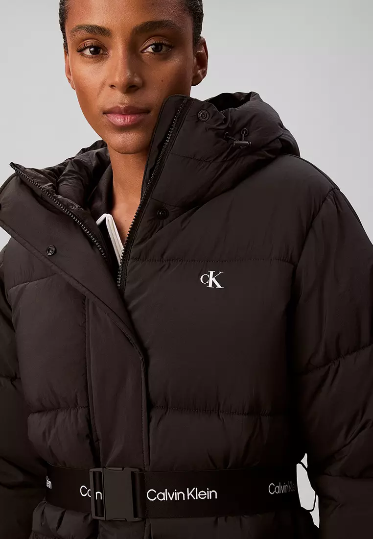 Belted Midweight Puffer Jacket - Calvin Klein Jeans