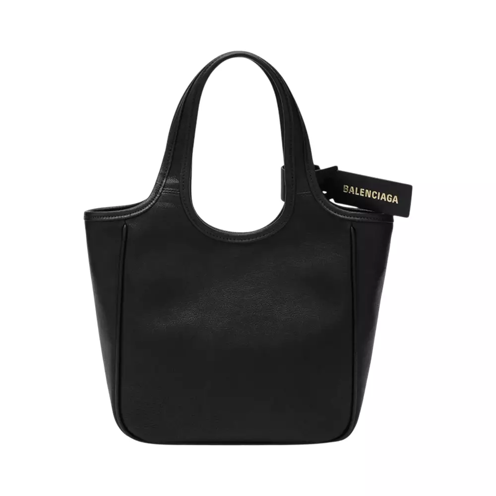 Bow Laundrette Handbag Leather Black