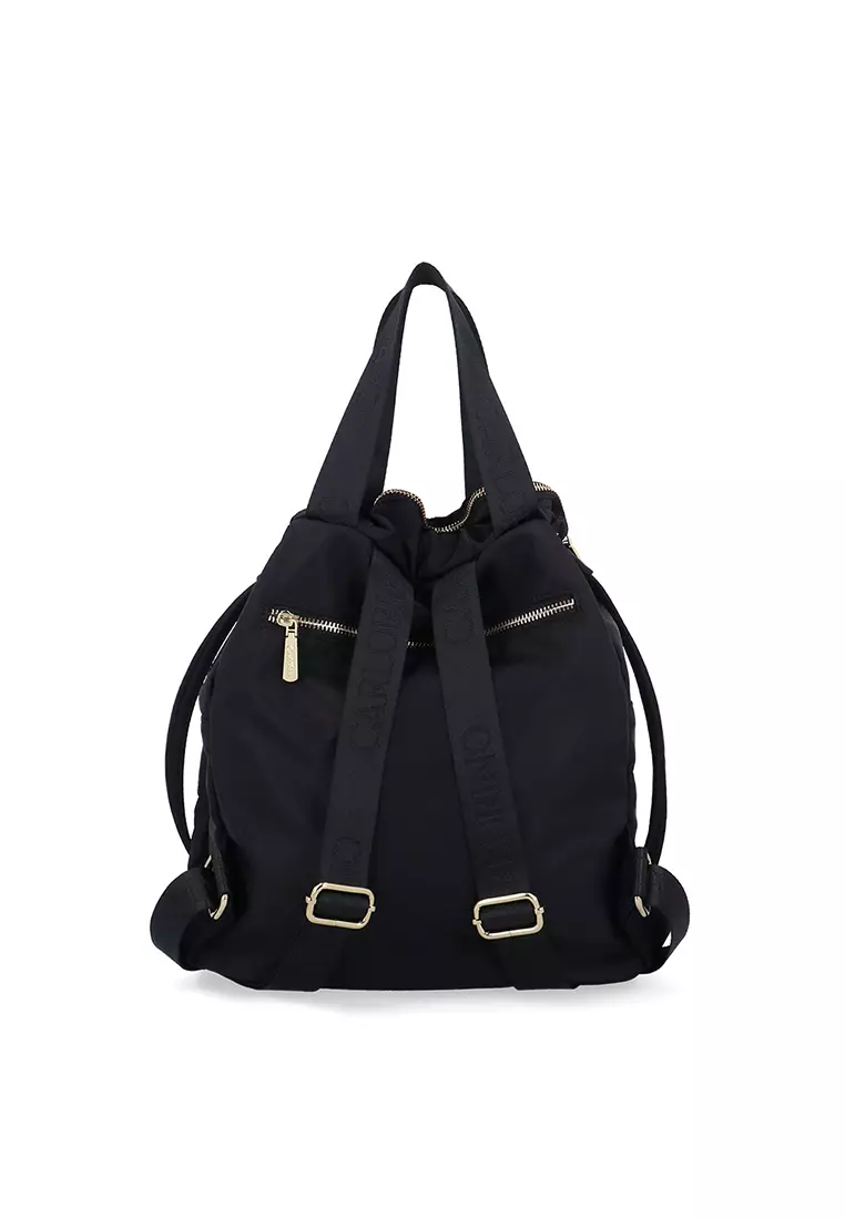 Buy Carlo Rino Quilted Urban Pocketed Backpack - Black Online | ZALORA ...