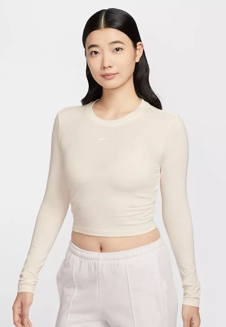 Sportswear Chill Knit Slim Long-Sleeve Cropped Top