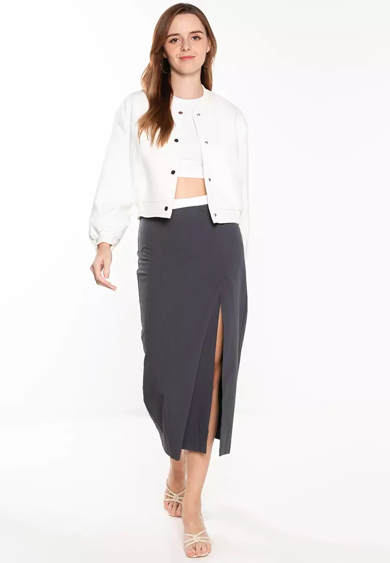 【美品】ACEANDRARE SLIT SKIRT 美品】ACEANDRARE SLIT SKIRT Slit Skirt Black | e. Allen Boutique