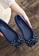 Halo blue Bow Waterproof Jelly Flats Shoes 5206ESH5FE0DB6GS_5