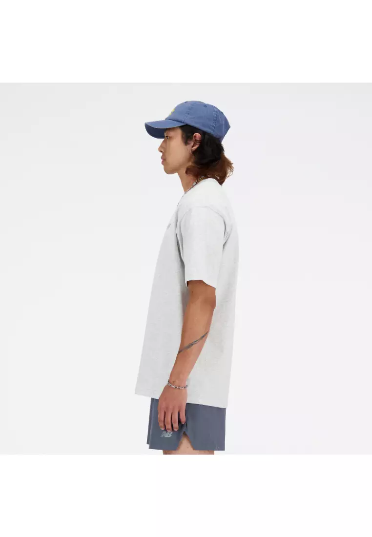 New Balance Mens Athletics Cotton T-Shirt - Ash Heather