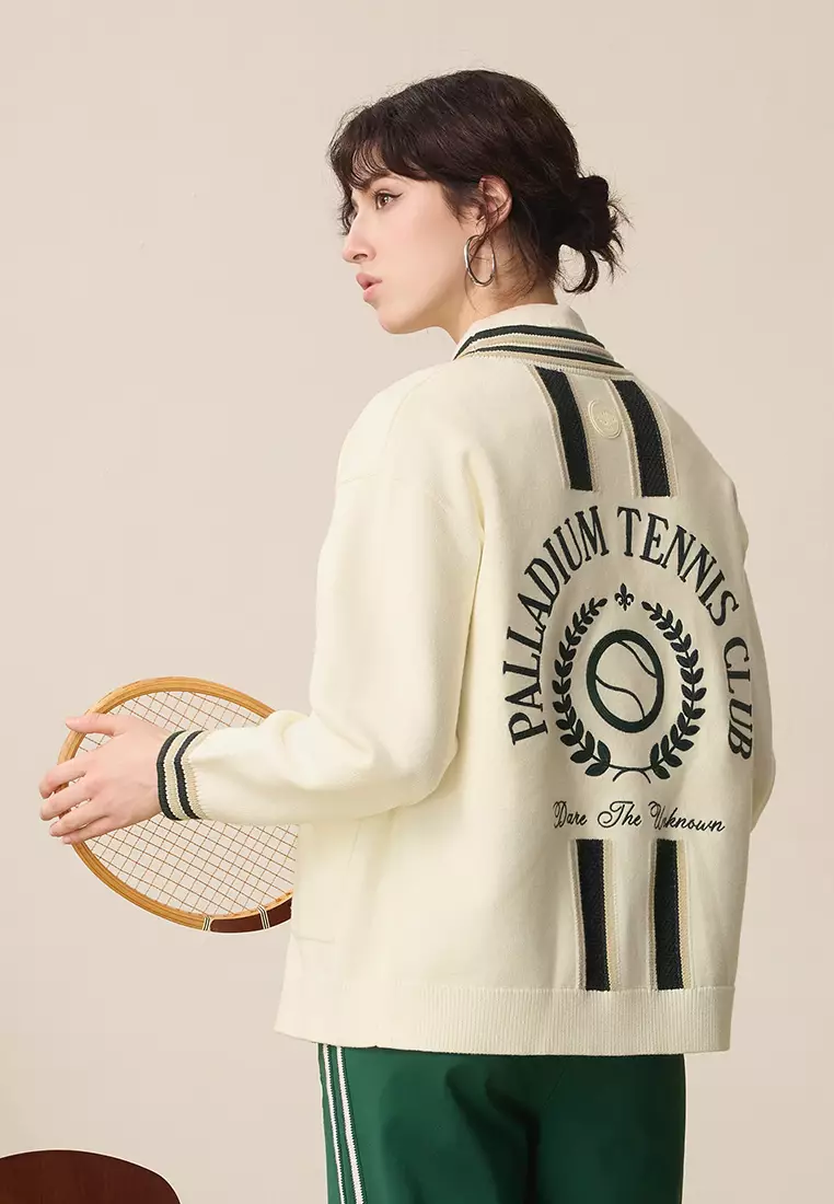 WOMEN'S LOGO COLOR BLOCKS CARDIGAN