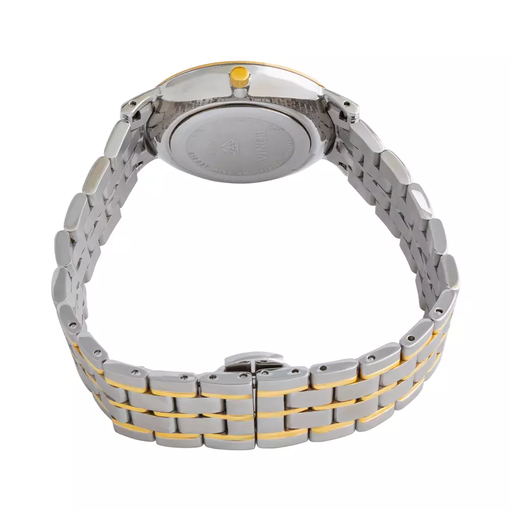 Bonia B10320-2117 Jam Tangan Analog White Dial Stainless Steel
