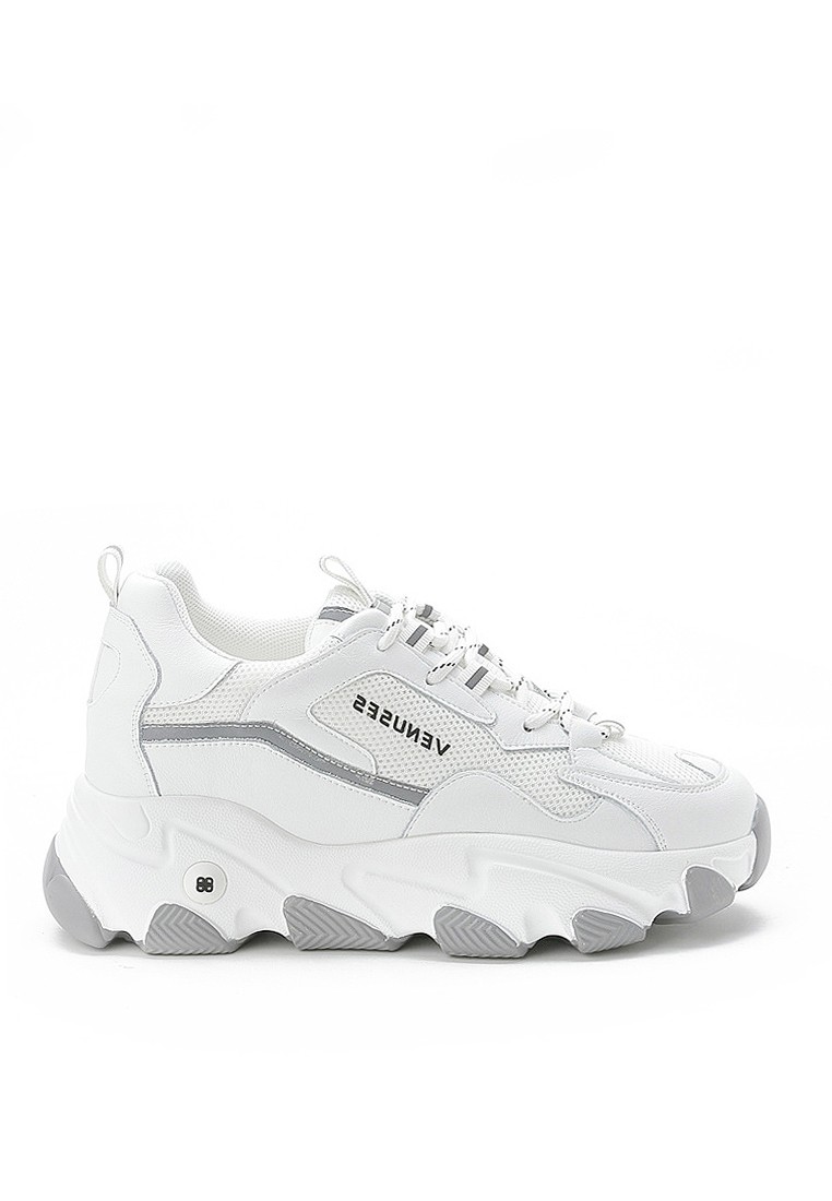 VANSA Leather Hidden Heel Platform Sneakers VSW-T199