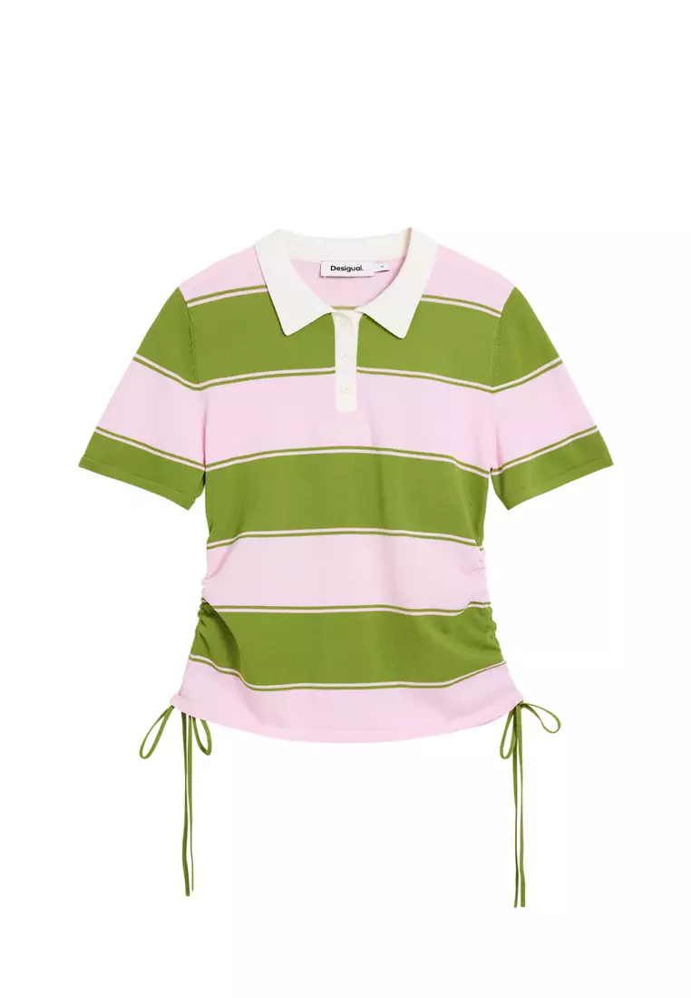 Polo shirt with laces