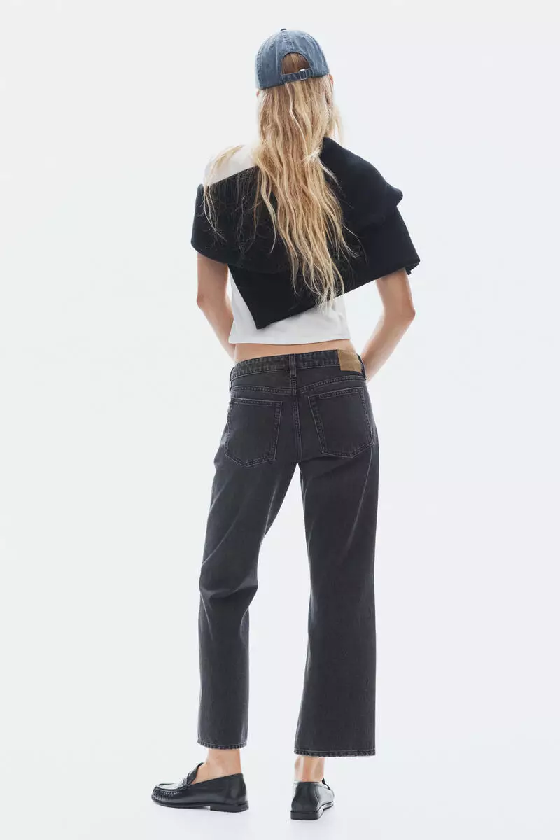 Bootcut Regular Waist Cropped Jeans