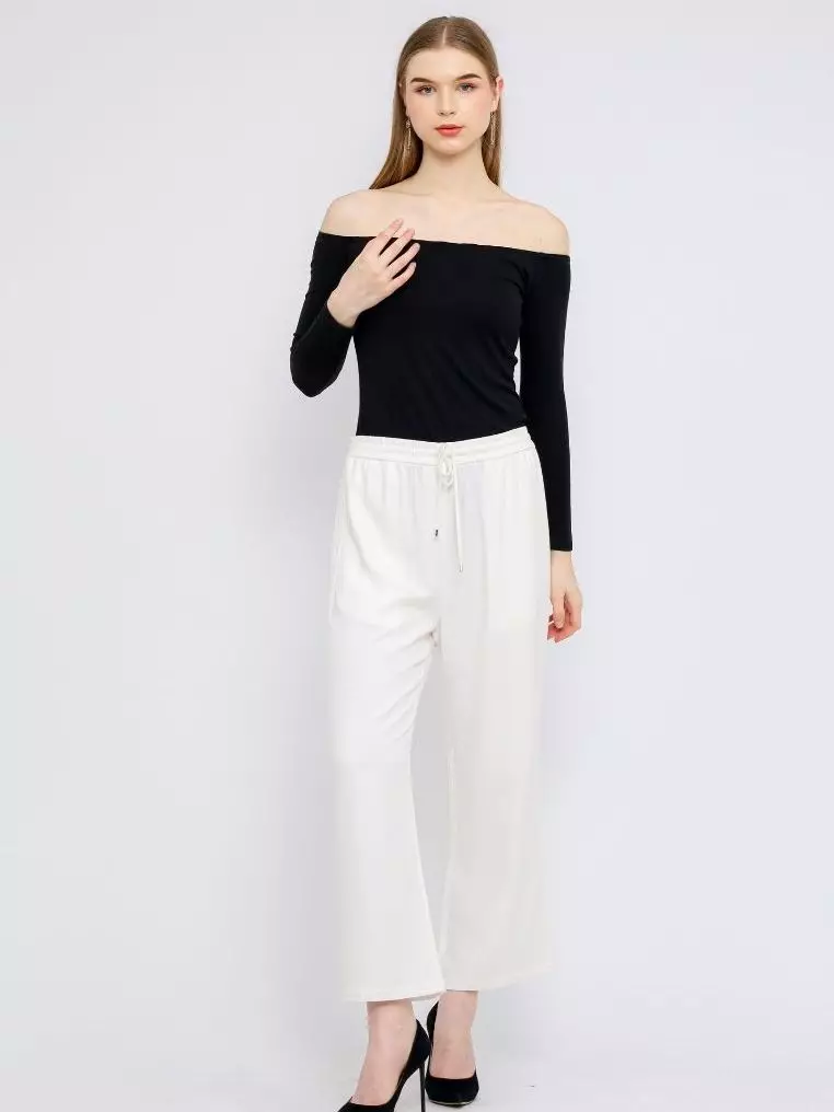 Urban Exchange Roxy Broken White Culotte Pants