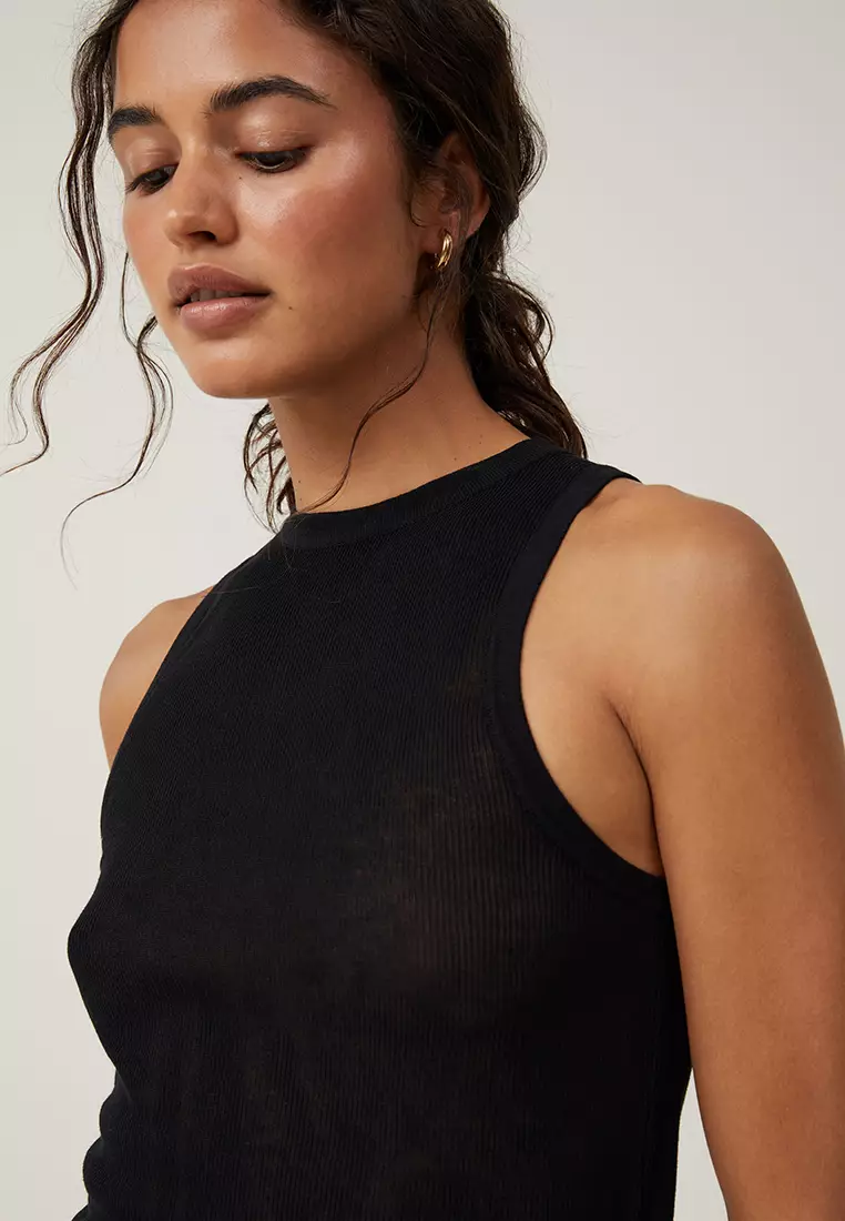 おすすめネット Cotton Buy On ZALORA | Online 2025 Top Tank Knit Sheer その他