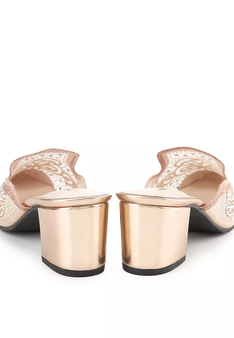 Lotuna Sandal Slop Wanita pesta