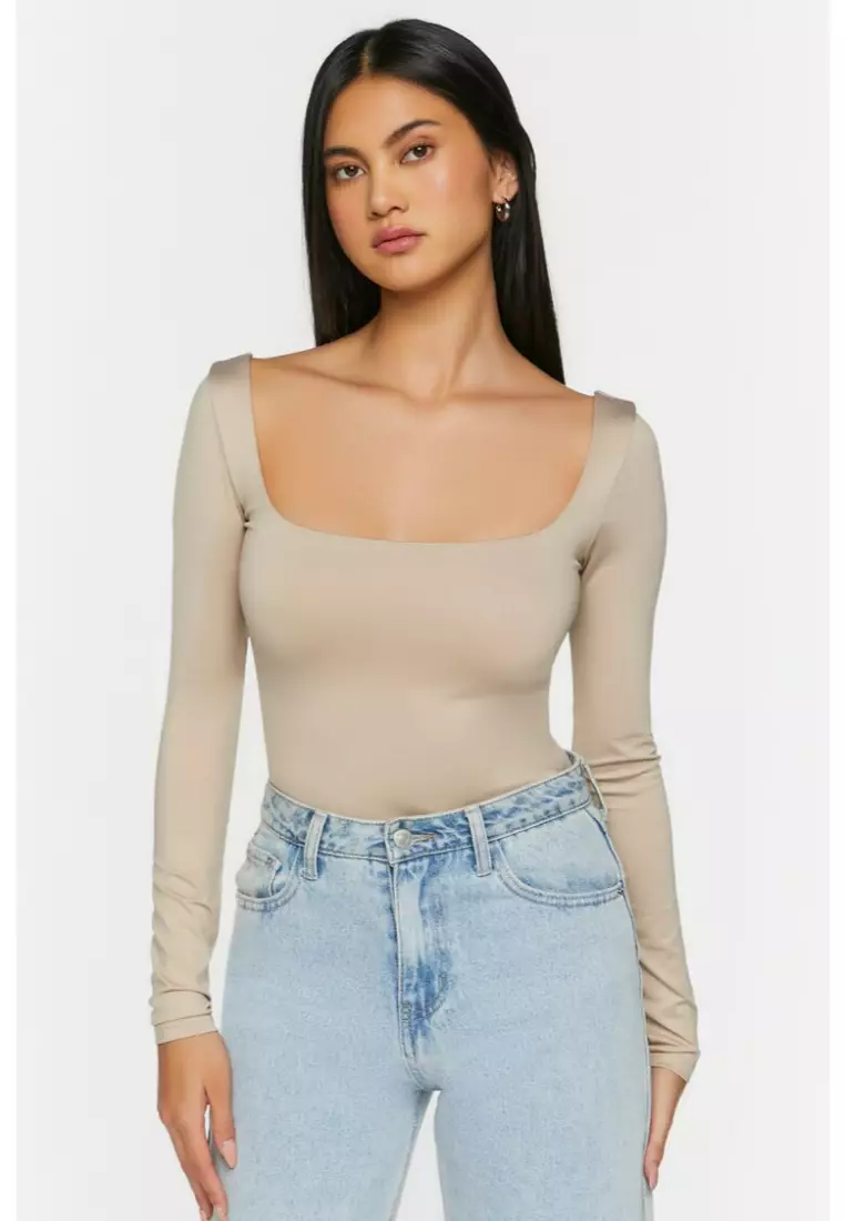 Forever 21 tops long top sleeve
