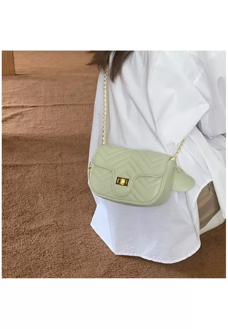 Captivat Green Mint Sling Crossbody Bag