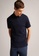 TED BAKER navy Ted Baker SS Textured Zip Polo 706F3AA48604FAGS_6