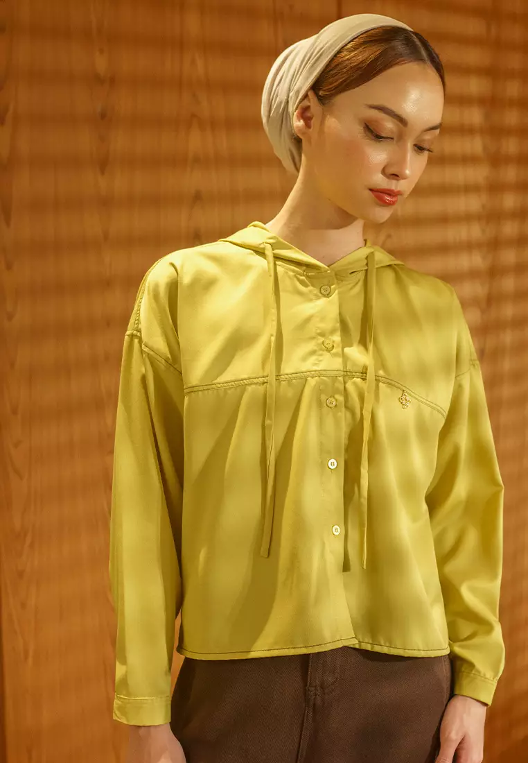 Jenna and Kaia - Lanya Top Celery Yellow - Kemeja Wanita