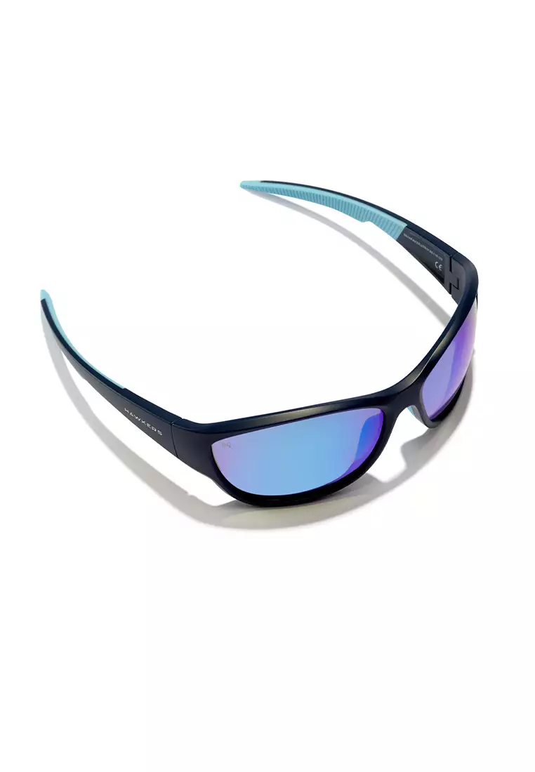 HAWKERS Navy Clear Blue RAVE Sunglasses for Men and Women, Unisex. UV400 Protection. Official Product designed in Spain