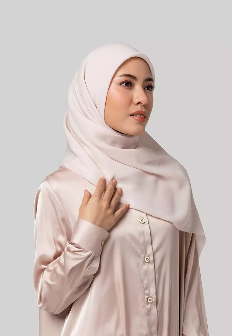 Kami CALM Syar'I Scarf Plain Pale Blush