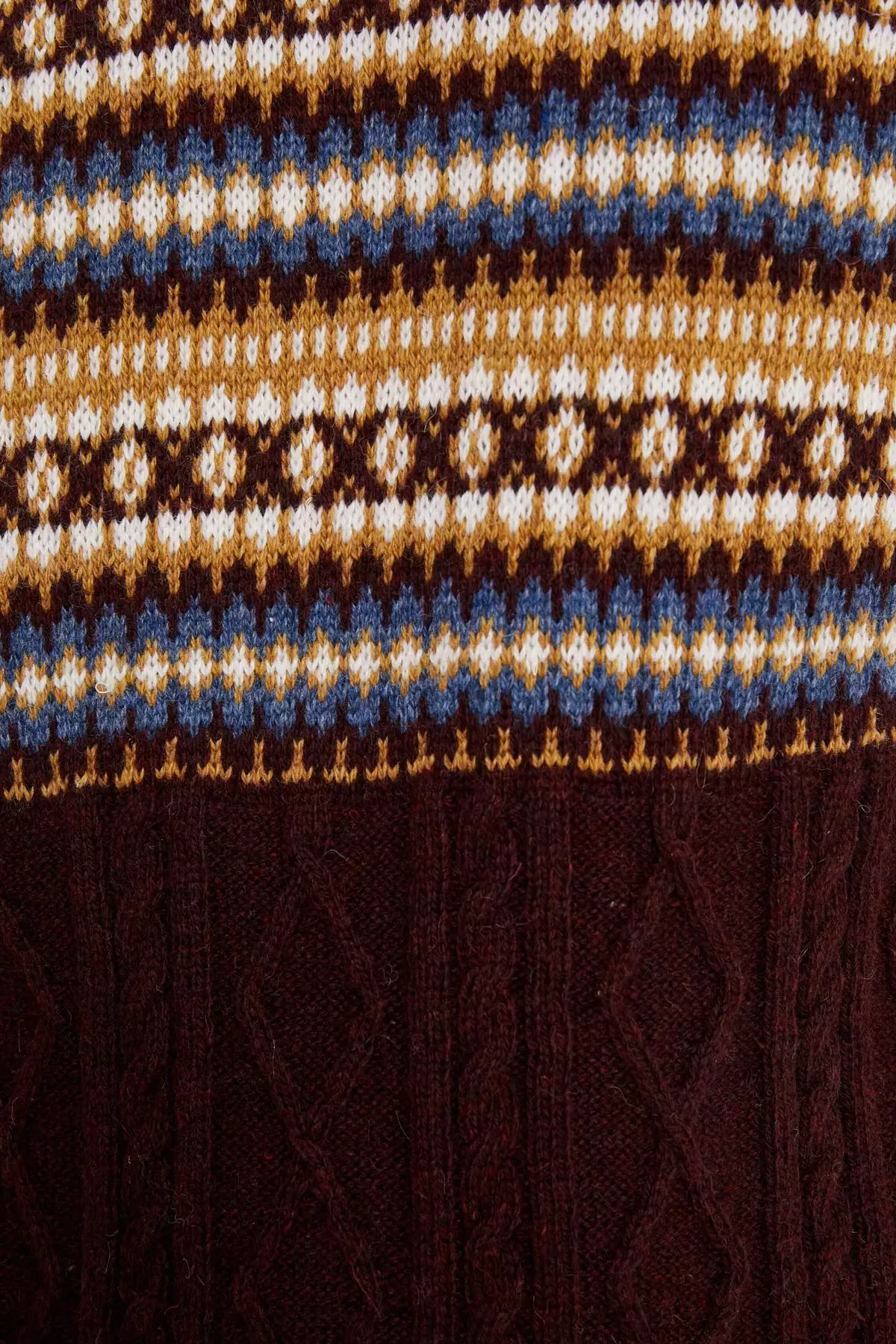 Patterned Knitted Sweater