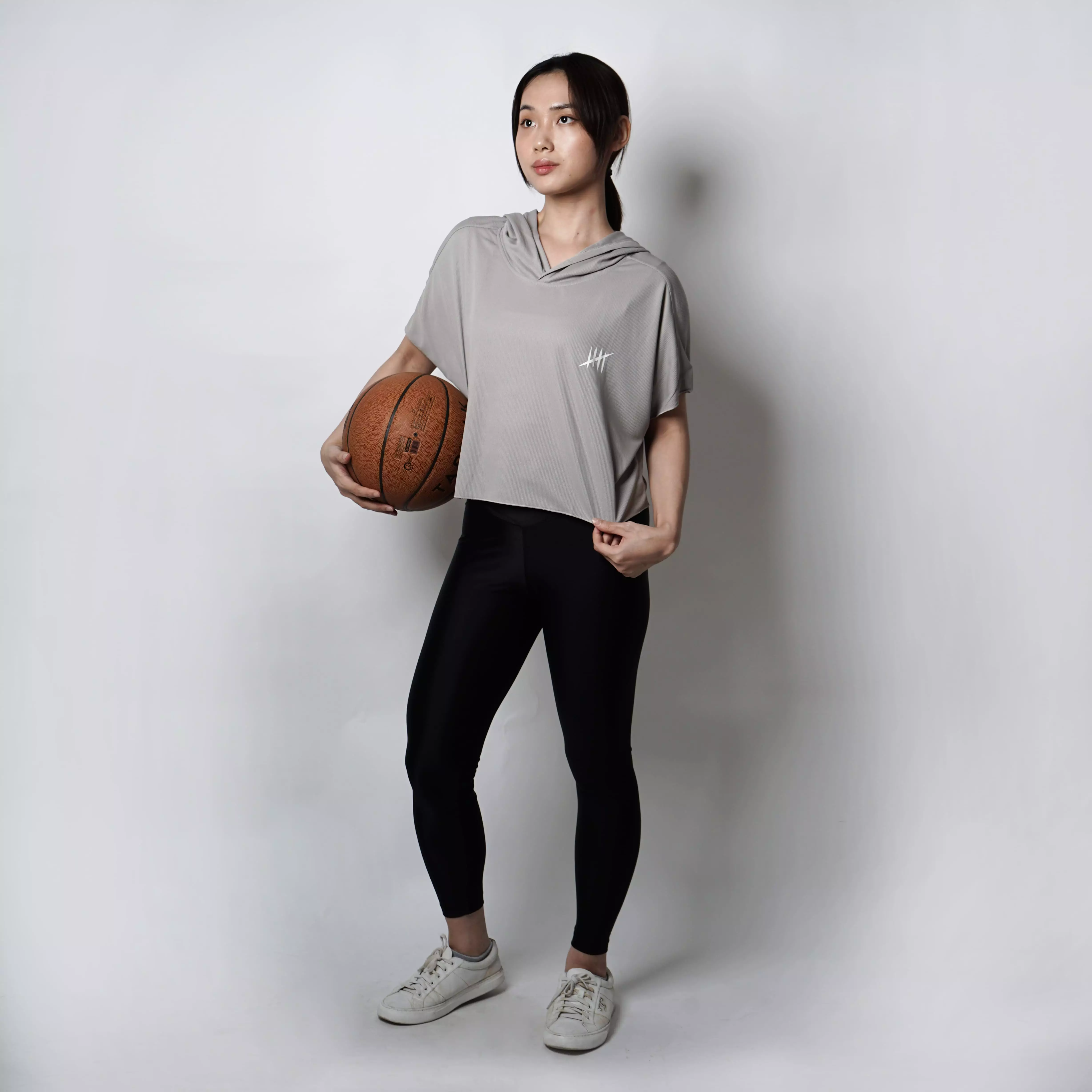 Jual Donson DONSON Hoodie Lengan Pendek Luaran Atasan Crop Wanita Warna ...