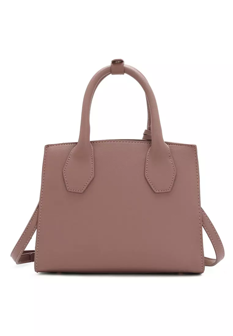 2-In-1 Top Handle Bag & Zipper Purse (二合一 手拿袋 & 錢包) - 紫色
