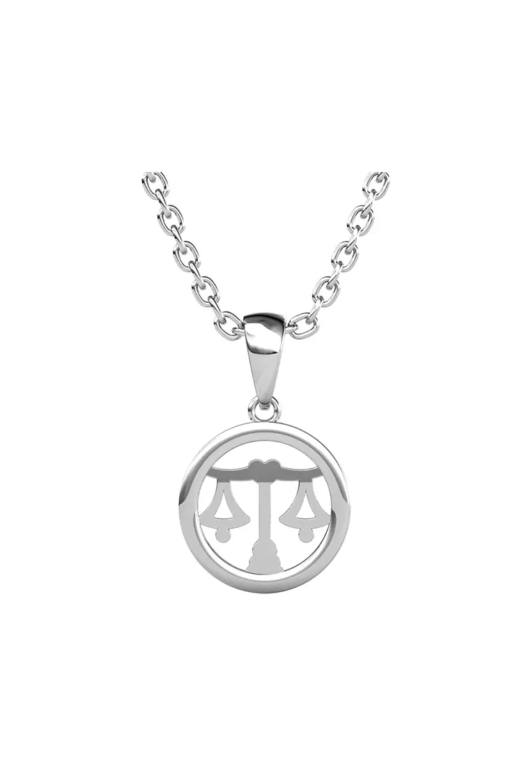 Circlet Libra Pendant - Kalung Crystal Swarovski by Her Jewellery