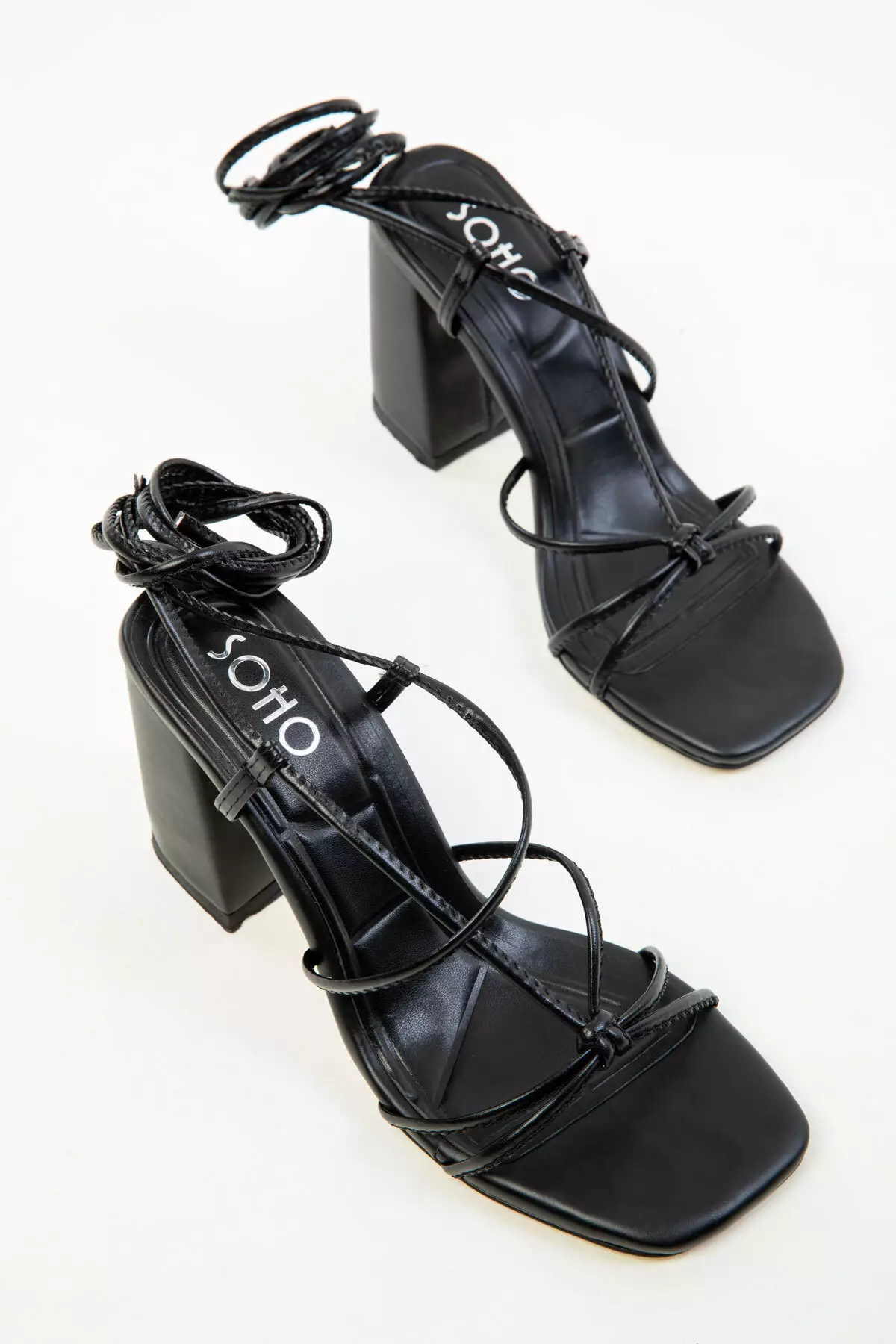 Black Women's Classic Heeled Shoes 20324